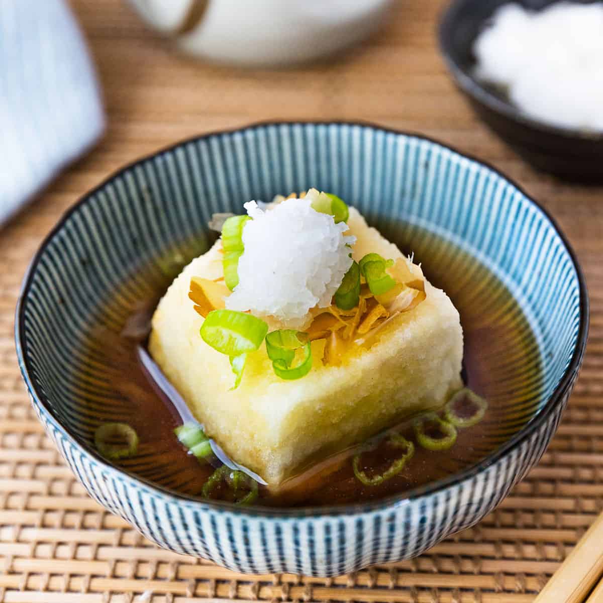 Agedashi Tofu Recipe (Japanese Deep Fried Tofu Appetizer)