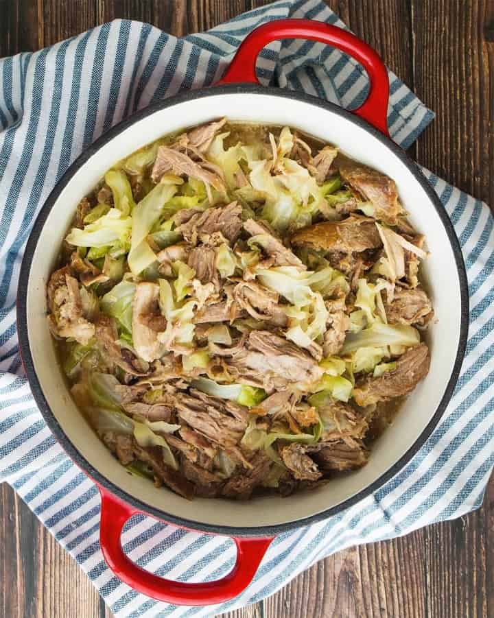 Kalua Pork and Cabbage Recipe (Oven, Instant Pot, Slow Cooker)