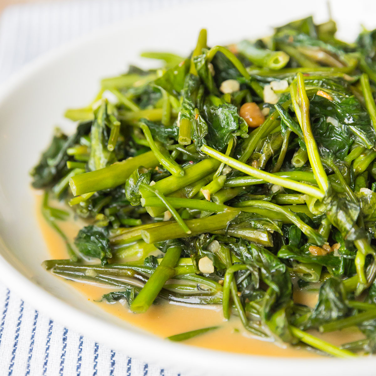 Ong Choy (Water Spinach) Recipe with Fermented Bean Curd